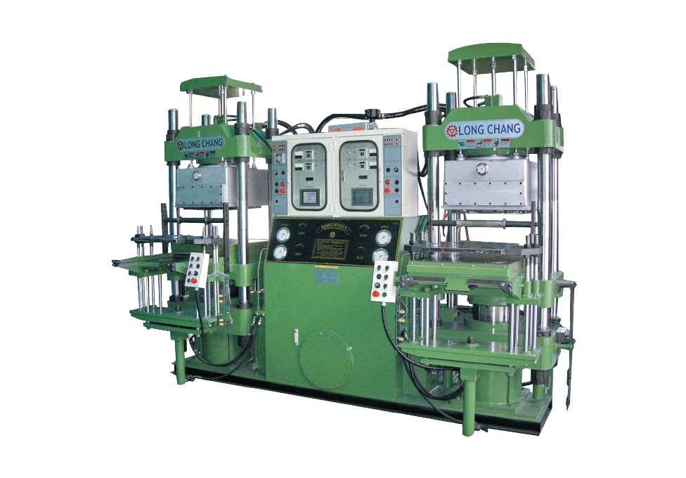 Twin Body Vacuum Oil Hydraulic Compression Molding Machine
